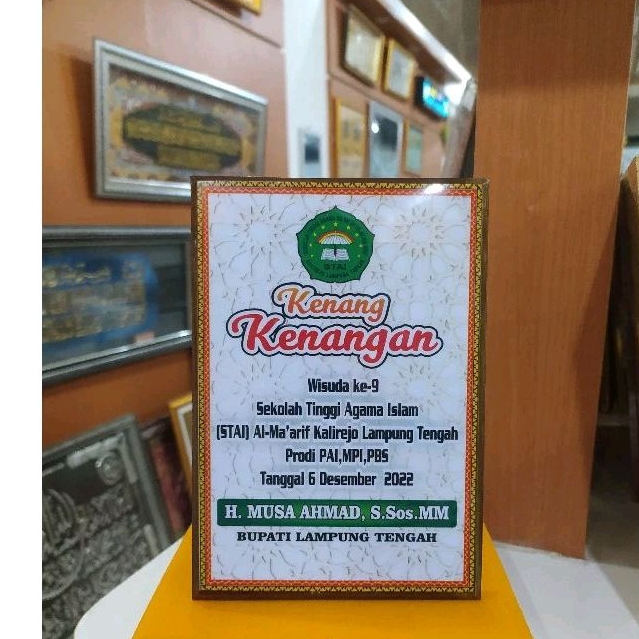 Plakat kayu Bebas request desain  Plakat Wisuda Plakat Kayu Plakat Custom Plakat Murah