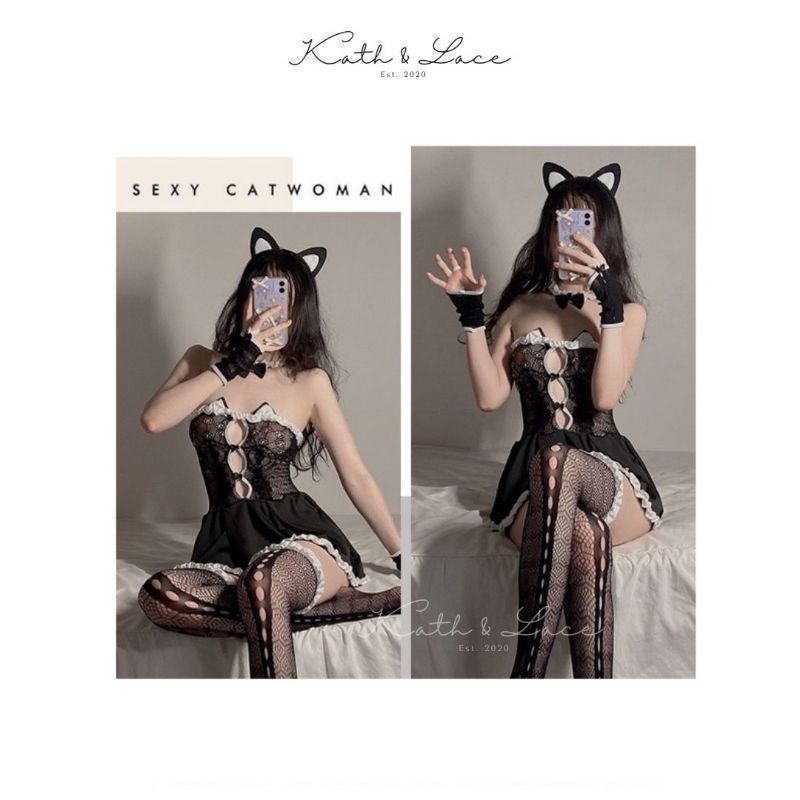 Sexy Cat woman / Baju sexy Kostum Kucing