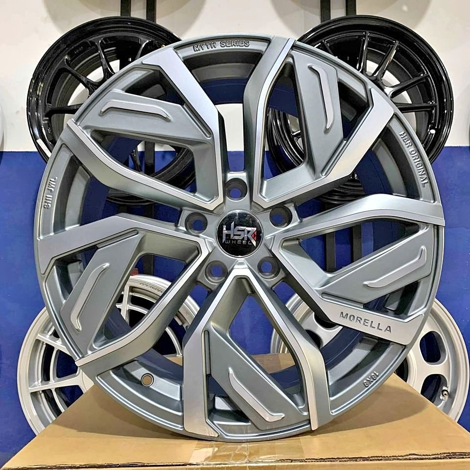 jual velg hsr morella r18 h5x114 cocok untuk innova xpander terios wuling crv hrv dll