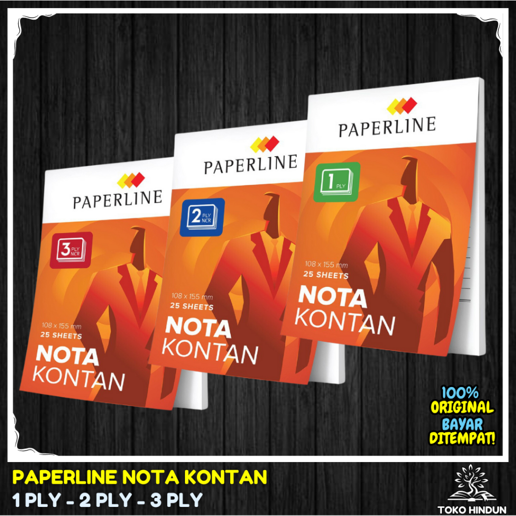 

NOTA KONTAN 1 2 3 PLY SIDU PAPERLINE 25 LEMBAR