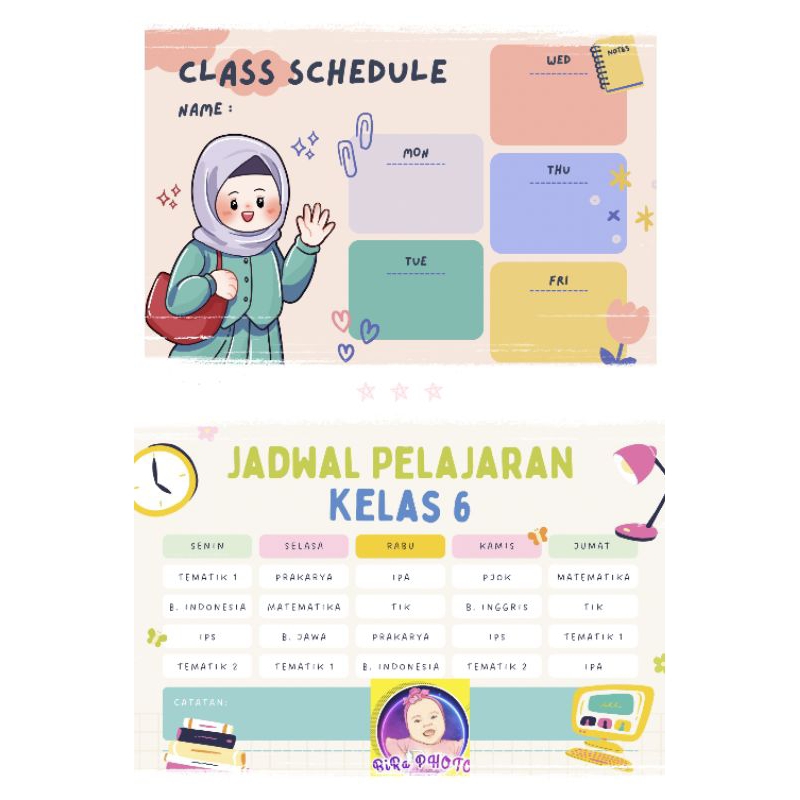 

CETAK DESAIN UNIK JADWAL PELAJARAN PIKET STRUKTUR ORGANISASI KELAS