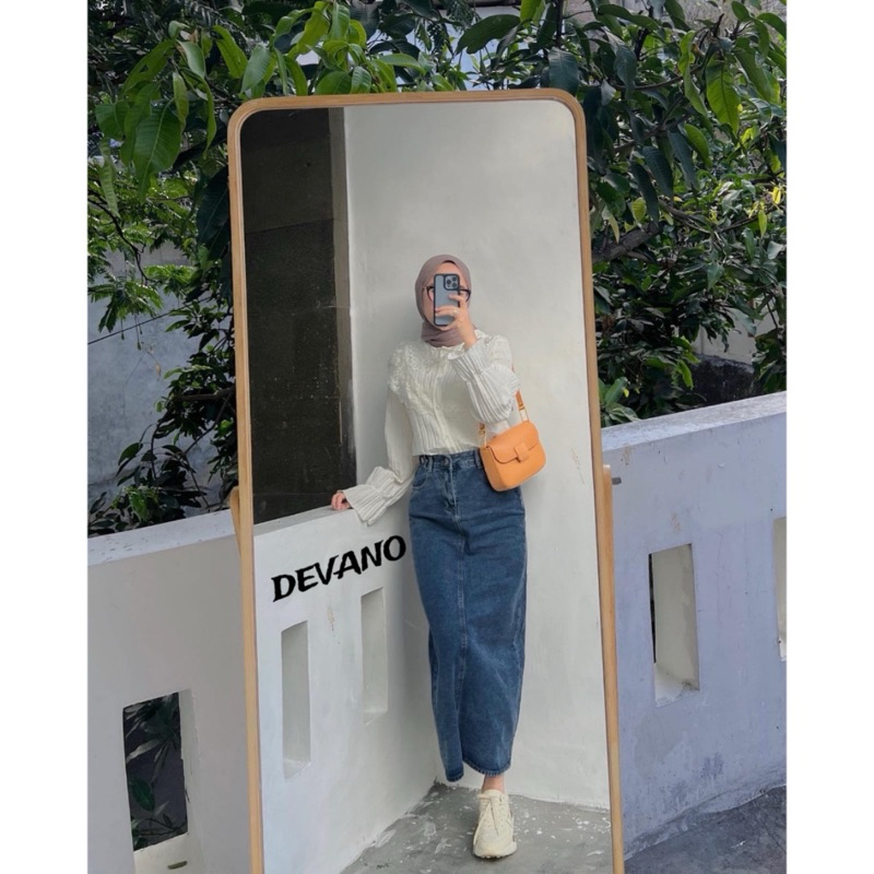 Theana Rok Jeans skirt - Rok Jeans Skirt Jumbo Super Jumbo