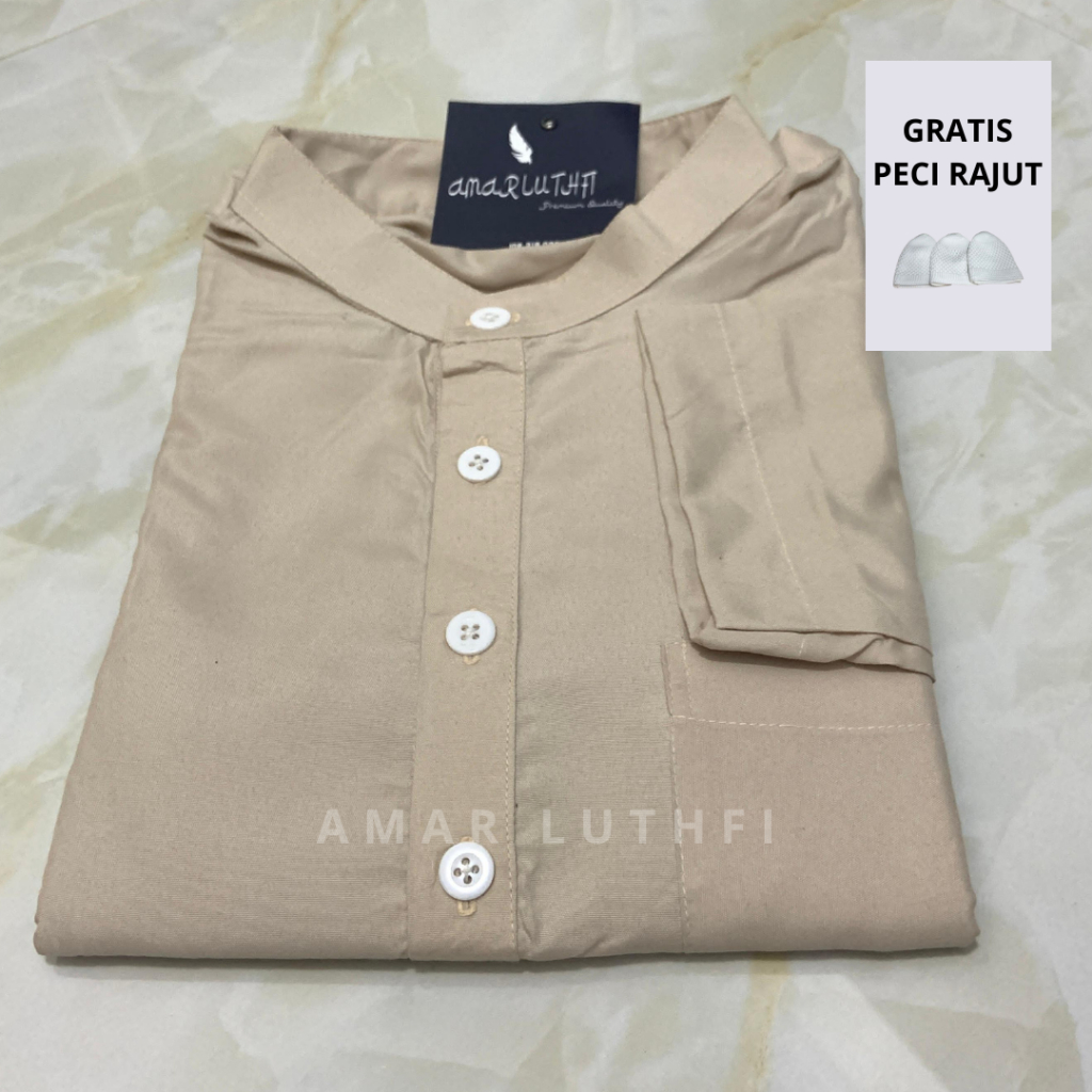 FAVORIT [COD] JUBAH PRIA GAMIS PRIA DEWASA HITAM PUTIH WARNA POLOS MODEL AL HARAMAIN