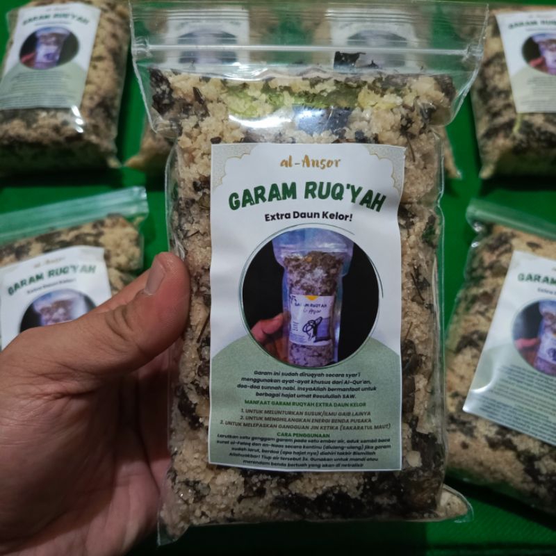 

Garam ruqyah Al-Ansor ekstra Daun kelor 500gr Untuk Penghancur Sihir/Susuk