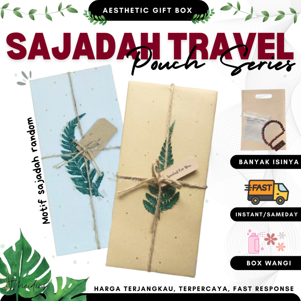 TMeidins SAJADAH TRAVEL HADIAH KADO PERNIKAHAN LEBARAN ULANG TAHUN WISUDA HARI GURU LAKI-LAKI