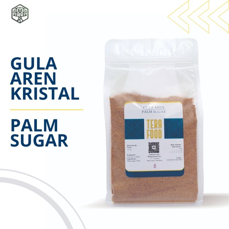 

Gula Aren (Palm Sugar) Kristal 250 gr Murni Organik Premium