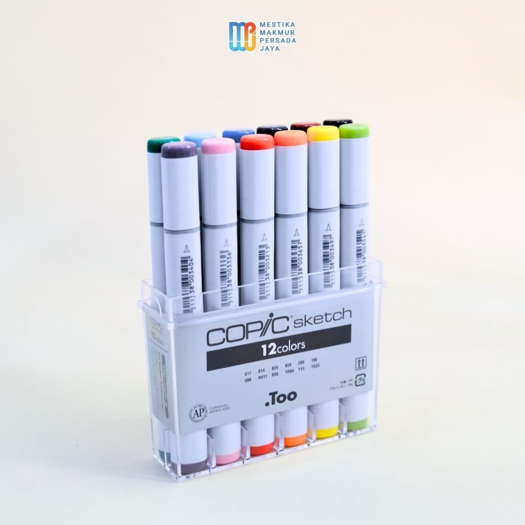 

Copic Spidol Warna Sketch 12 Colors Set Spidol Marker Untuk Seni / Spidol Warna Warni 1 Set #CSM/12B