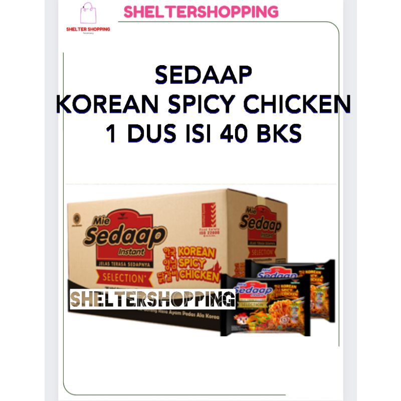 

(KARGO) SEDAAP Mie Korea Spicy Chicken 1 Dus isi 40 Bks