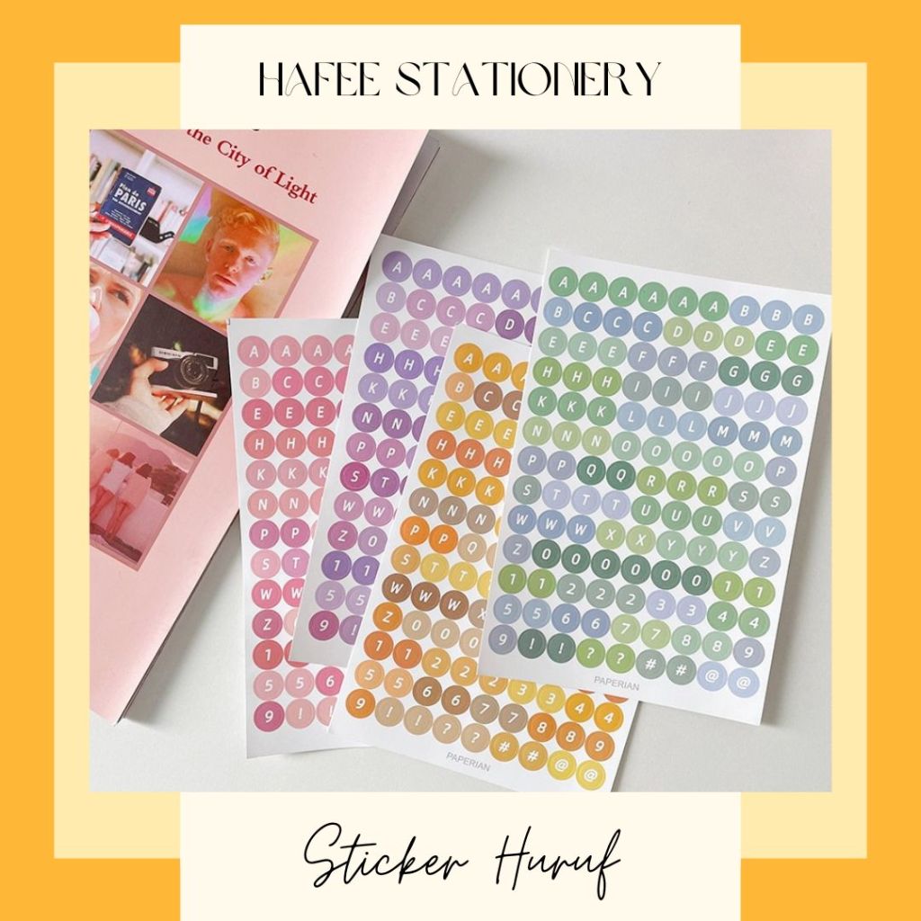 

Sticker Huruf Dekorasi Jurnal Scrapbook Stiker Alat Tulis (dapat kirim instant bandung)
