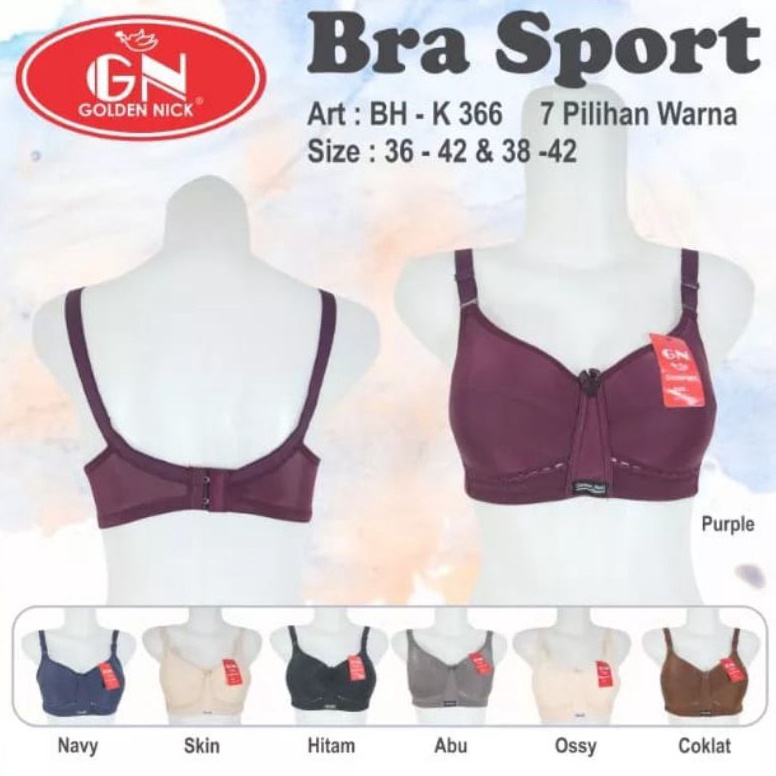KODE I78P Golden Nick  Bra Sport BH K363 K366 Bra Golden Nick COD