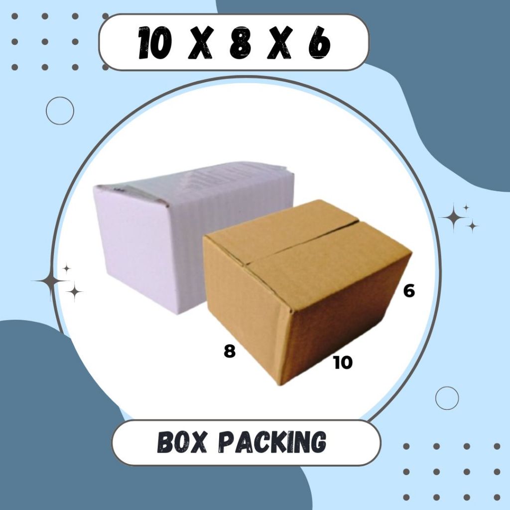 

Kardus 10x8x6 A1 box dus packing kotak kemasan karton souvenir sparepart kosmetik