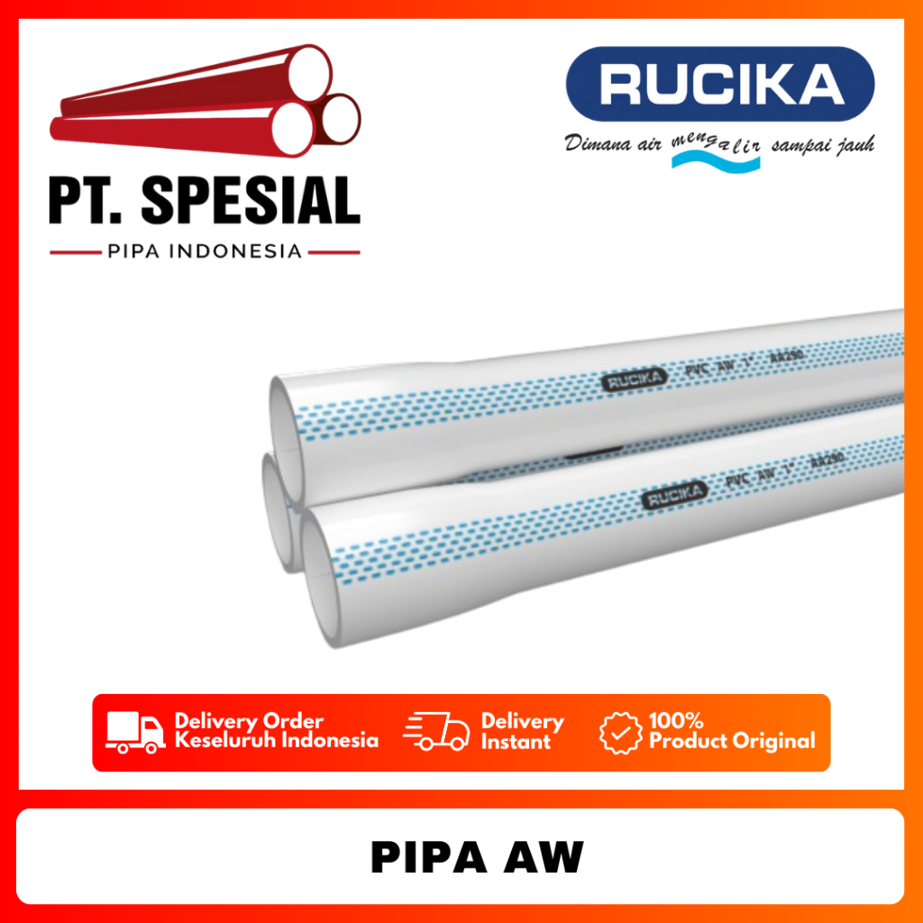 Pipa PVC AW Standard Rucika 2" Pipa PVC Rucika - 08