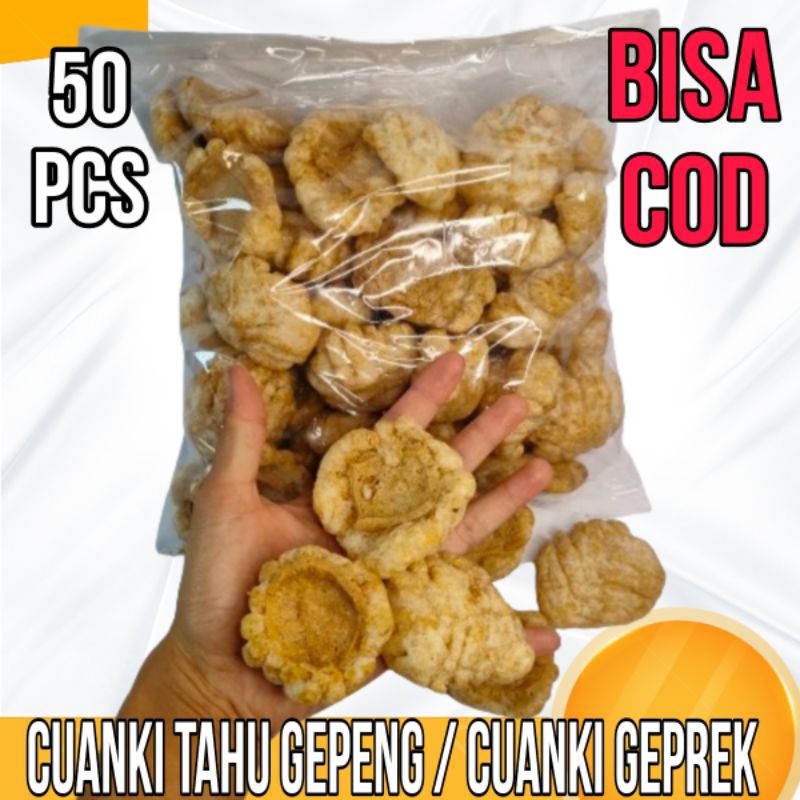 

CUANKI TAHU GEPENG ISI 50 PCS / CUANKI GEPREK ISI 50 PCS