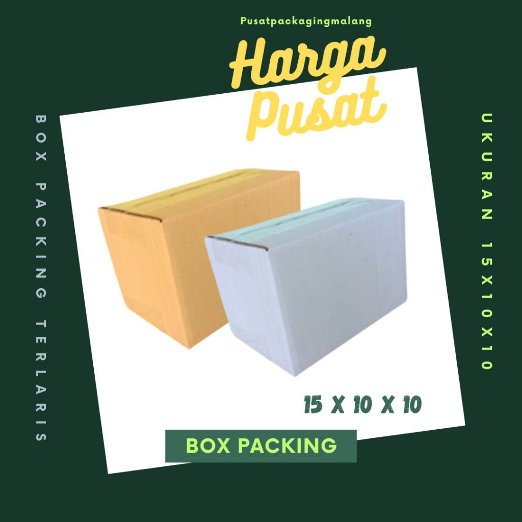 

Box 15x10x10 Kardus A1 Packing Karton Dus Kotak Kemasan Obat Mainan Olshop Souvenir Jamu Sparepart