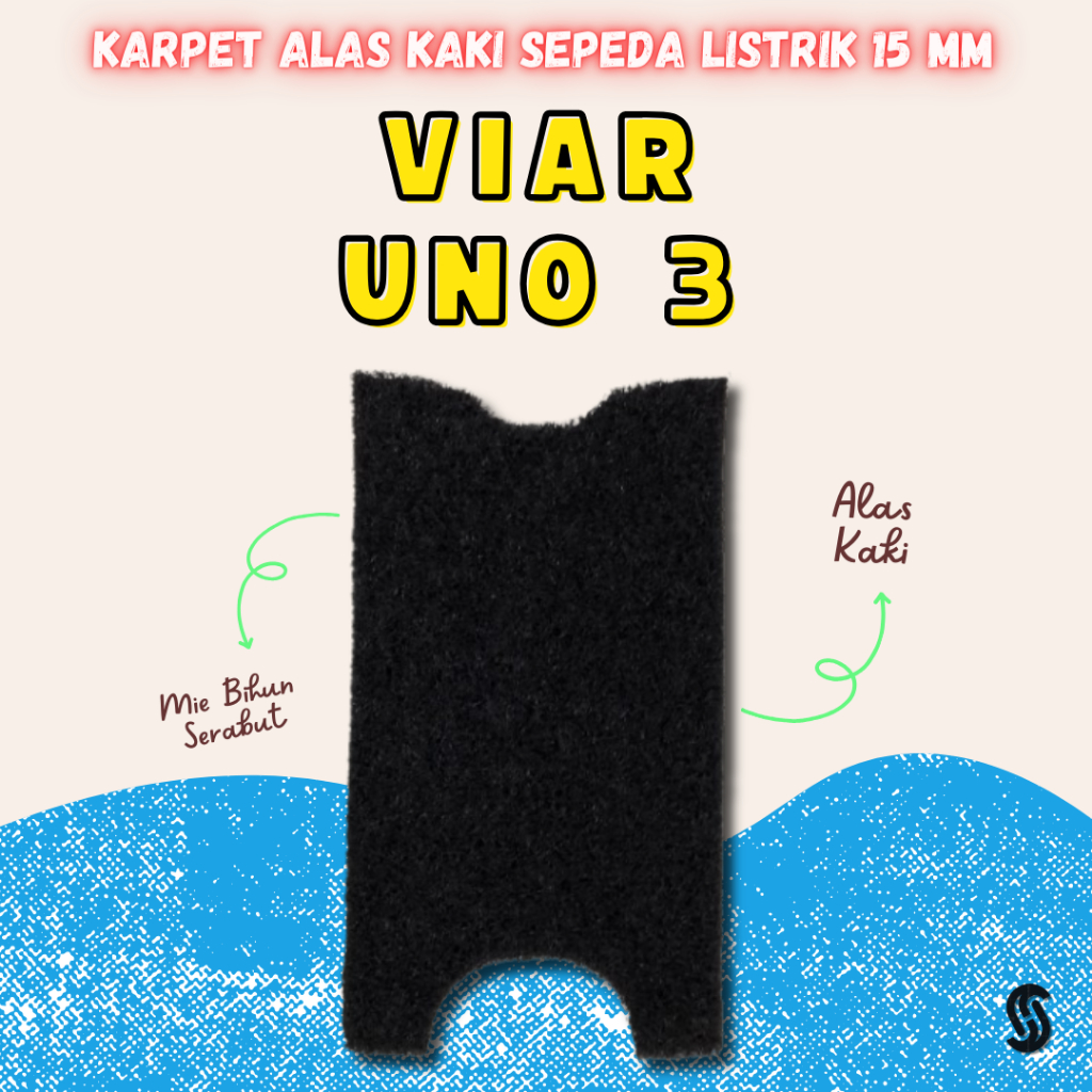 Karpet Mie Bihun Serabut Sepeda Motor Listrik VIAR UNO 3