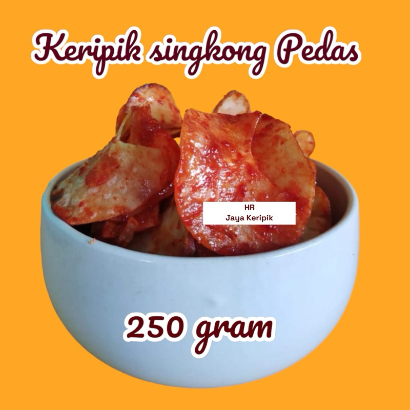 

PROMO 250g keripik singkong balado pedas manis gurih & renyah