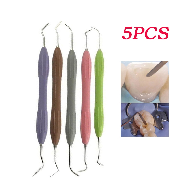 5pcs/set Dental Spatula /Composite Filling Instrument / Instrumen Plastis Teflon Set /Instrumen gigi