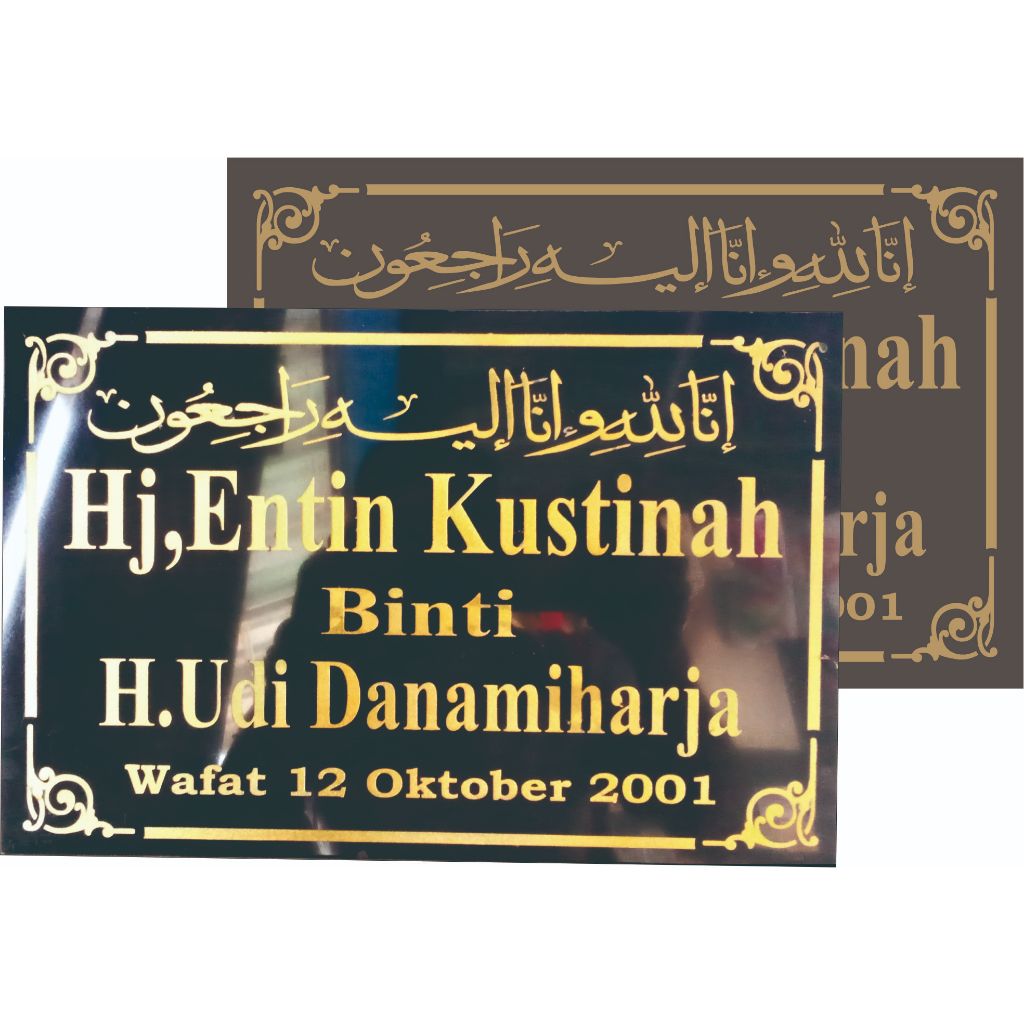 BATU NISAN, UKIRAN NAMA BATU NISAN GRANIT TILE MURAH