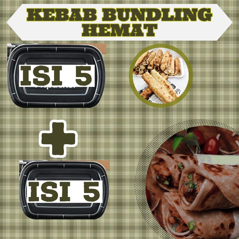 

[BUNDLING SUPER HEMAT] 1 BOX + 1 BOX (total isi 10) KEBAB MINI BONANZA PREMIUM BEEF