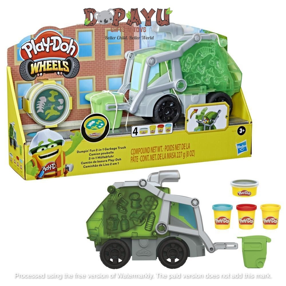 PLAYDOH Dumpin Fun 2in1 GARBAGE TRUCK Original Hasbro