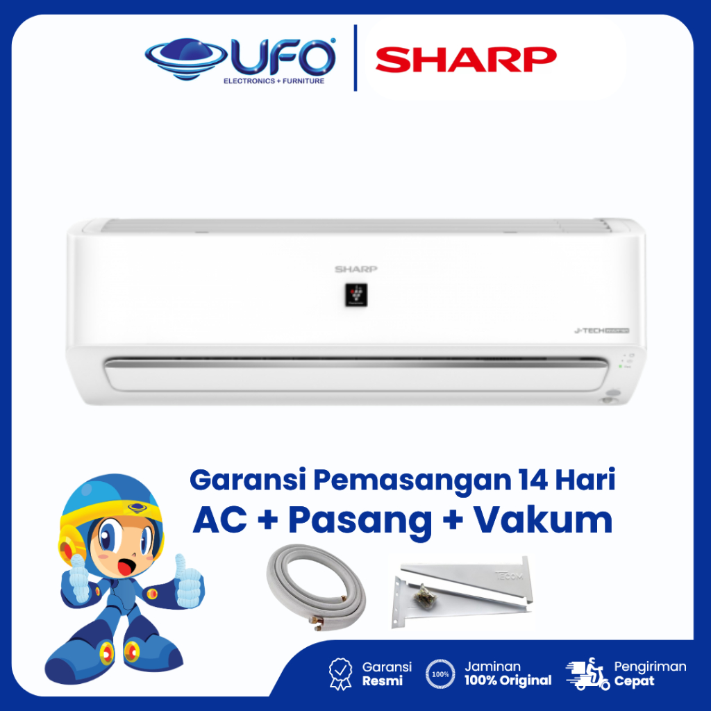 AC Sharp 2 PK Split J-Tech Inverter AHX18ZY