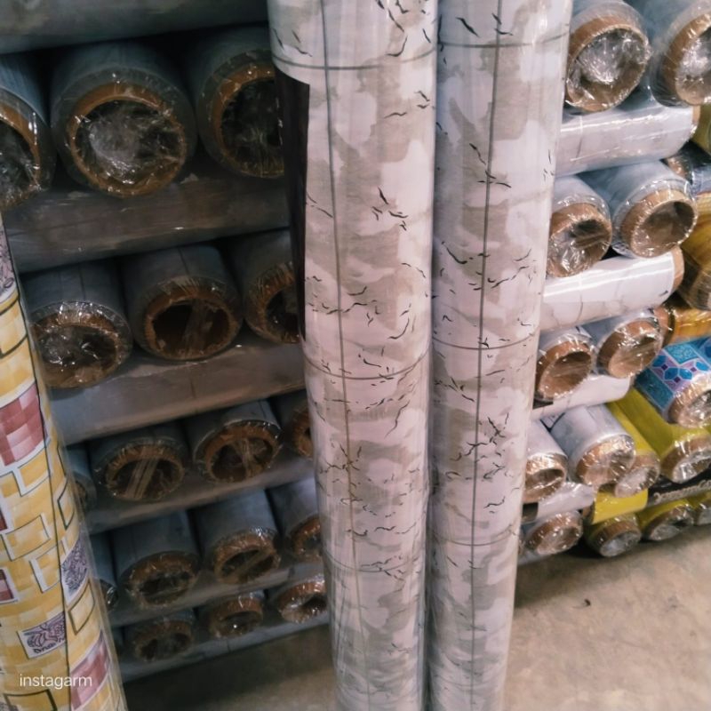 PERLAK LANTAI VINYL/PERLAK KARPET ROLL PUTIH