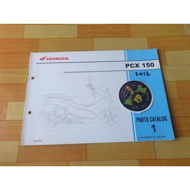 Buku Part Catalog Katalog Copian Honda PCX CBU 2012