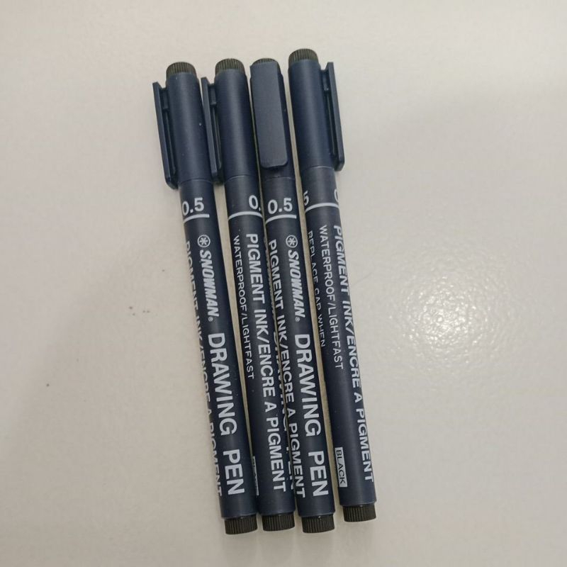 

Snowman drawing pen 0.5