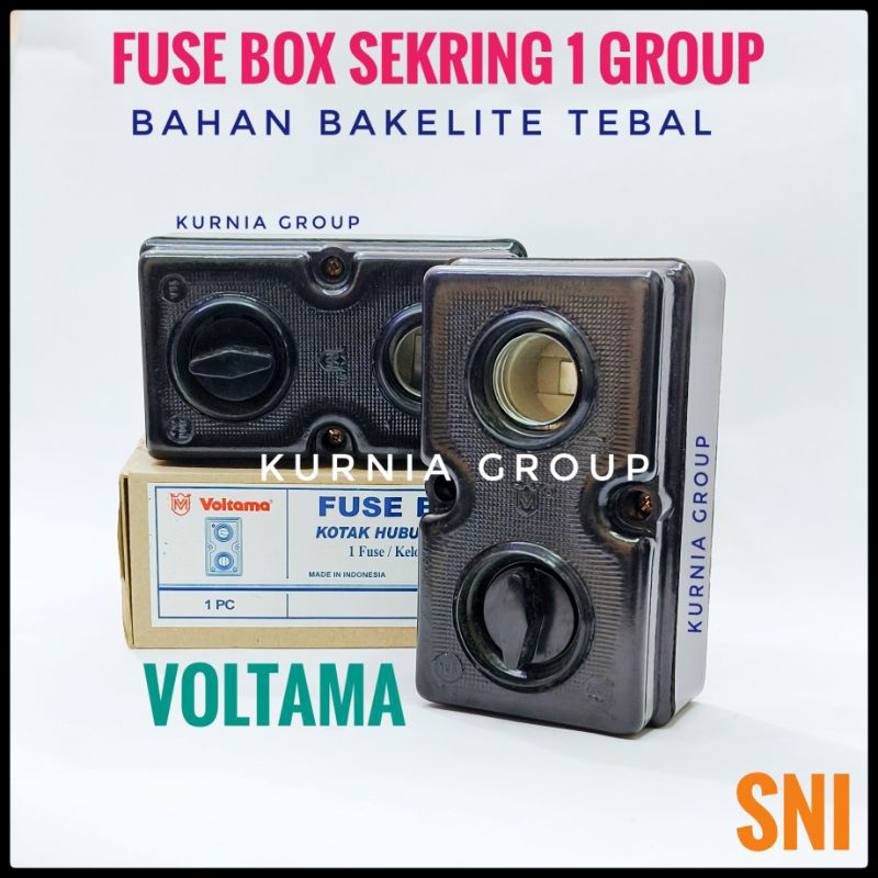 VOLTAMA Fuse Box Sekring Listrik Rumah 1 Phase Inbow Model Lama Pusbox Sikring Fiusbox Box Sekering