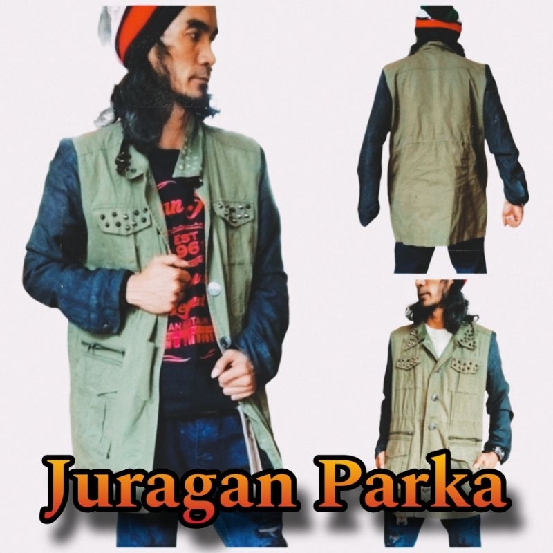 Jaket Long Parka Vintage Punk Rock