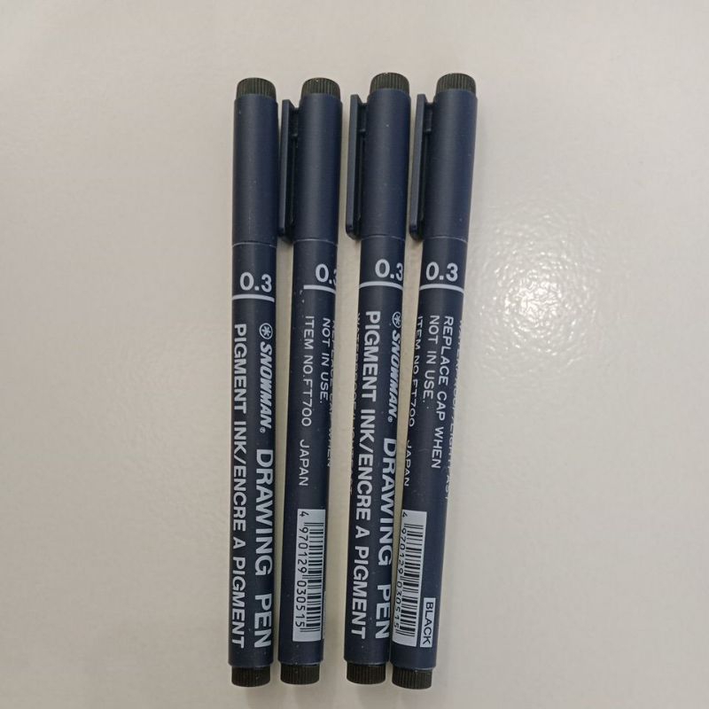 Snowman drawing pen 0.3