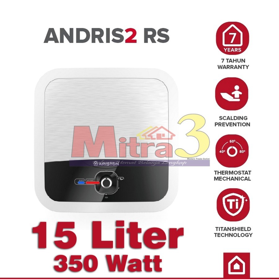 Pemanas Air Elektrik ARISTON Andris2 RS 15L 350W AN2 RS / Water Heater