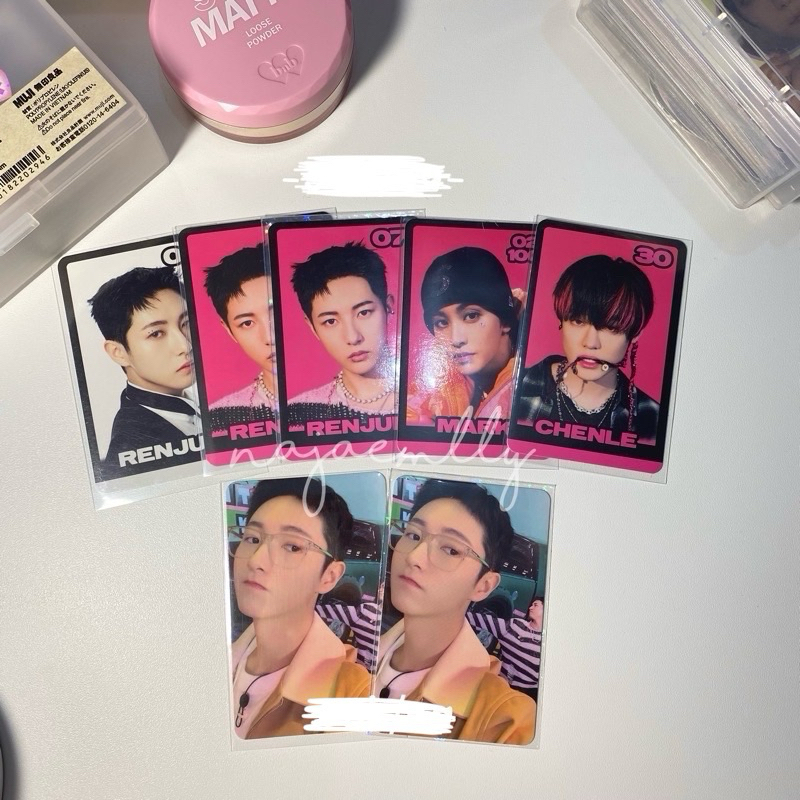 trading card glitch mode b ver haechan jisung renjun mark