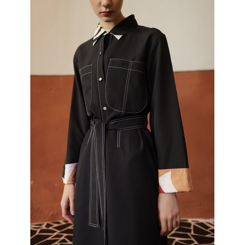 CMYK / MAVEN BELT DRESS / Dress Wanita