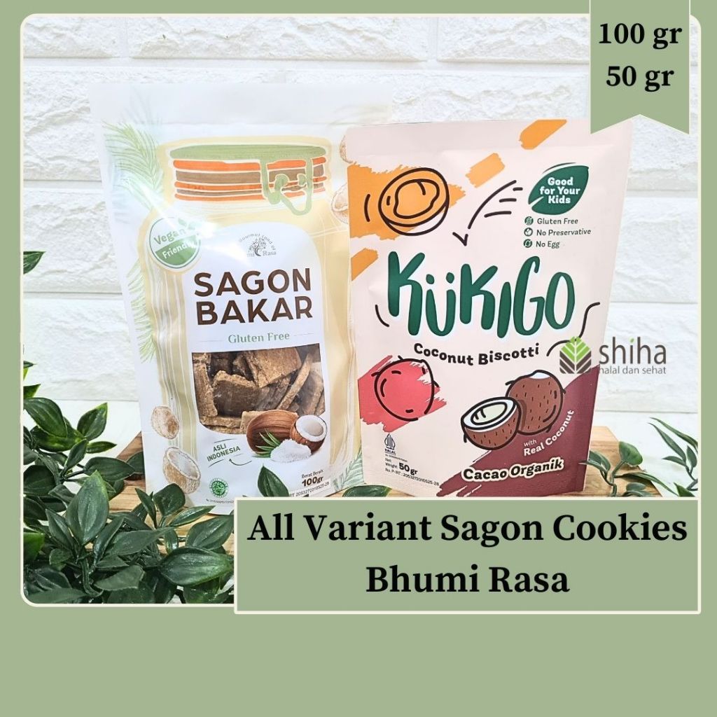 

BHUMI RASA COOKIES SAGON BAKAR 100GR KUKIGO COCONUT BISCOTTI 50GR | Warung Shiha