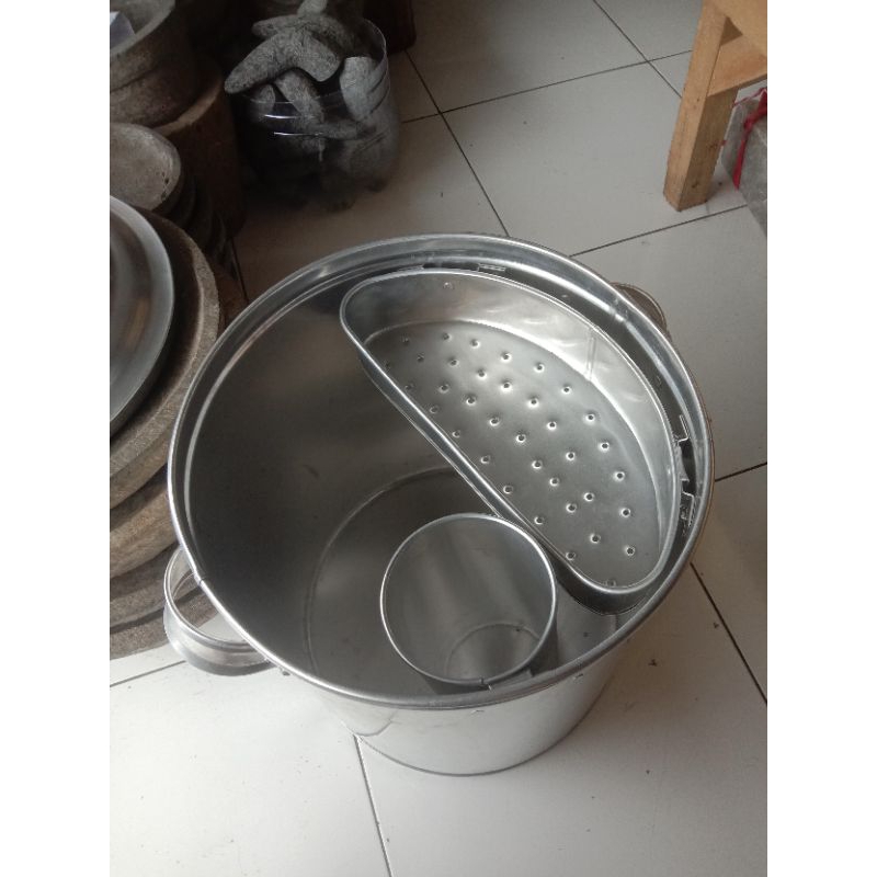 panci dandang bakso mie sekat 35 cm kuah pisah