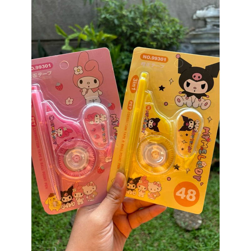 

Correction Tape Sanrio Set Besar dengan Pulpen
