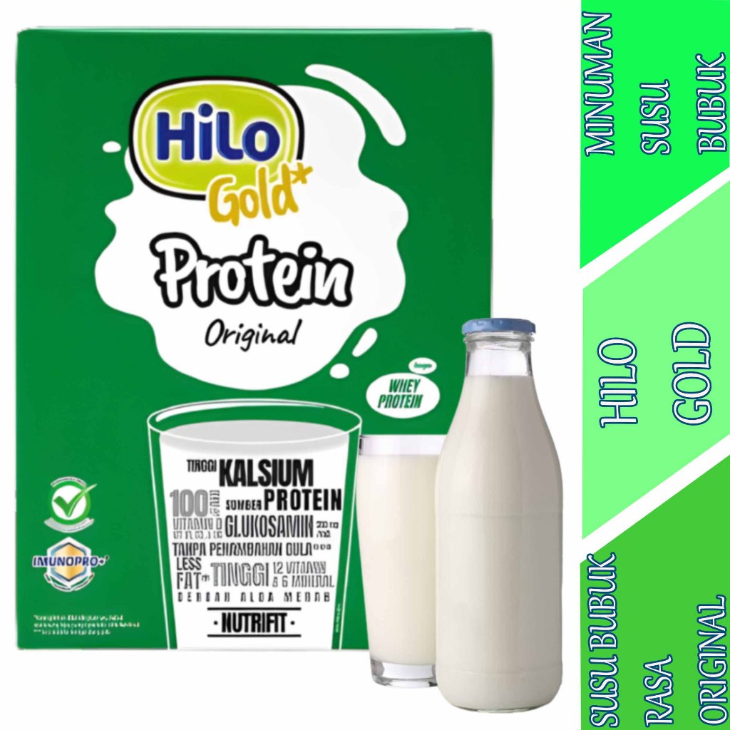 

Susu Bubuk Rasa Original - Hilo Gold - Minuman Susu Bubuk - 500gr