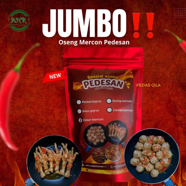 

KEMASAN JUMBO !! oseng pedesan termurah 450gram