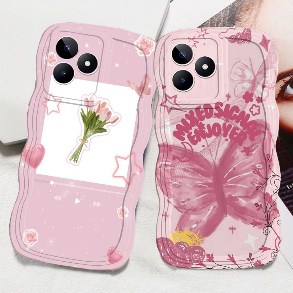 CASE HP GELOMBANG UNTUK REALME C63 NOTE 50 C53 C51 C20 C21 10 4G C21Y C11 C12 C15 10 5G C30 C11 2021
