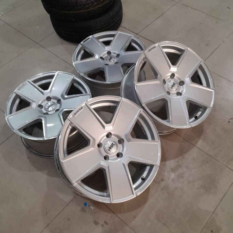 pelek bekas mobil racing hsr r18 baut 5 buat mercy innova camry dll