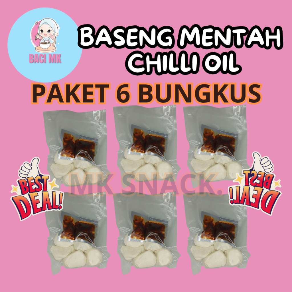 

MK SNACK BASRENG CHILLI OIL PAKET 6 BUNGKUS GRATIS CHILLI OIL PEDAS GURIH NIKMAT