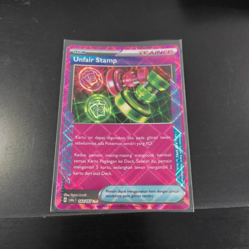 Kartu Ace Spec - Unfair Stamp - TCG Pokemon ID