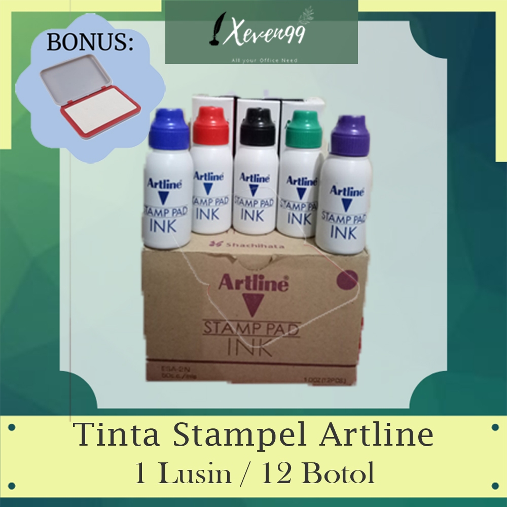 

Artline Stamp Pad Ink Refill Tinta Stempel (1 lusin / 12 pcs)(1 pak / 12 pcs)