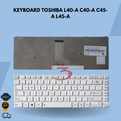 Keyboard Toshiba C40. C40A. L40. L40A