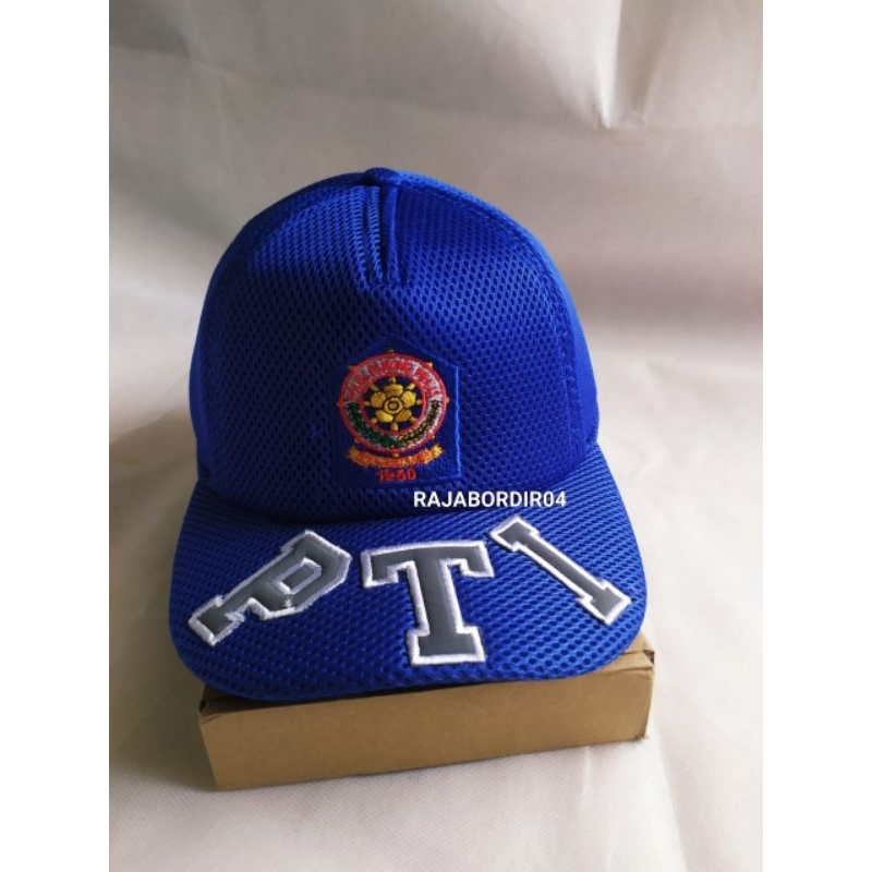 Topi Pol PP | Topi PTI Bordir Bahan Jala Tebal