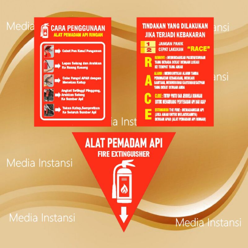 

Stiker Cara dan Petunjuk Alat Pemadam Api Ringan / APAR | Stiker Cara dan Petunjuk Pemadam Api | Stiker Race | Stiker Segitiga APAR