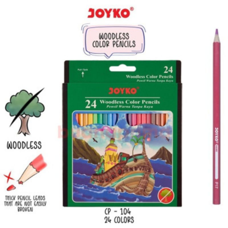 

pensil warna JOYKO cp-104 panjang 24warna