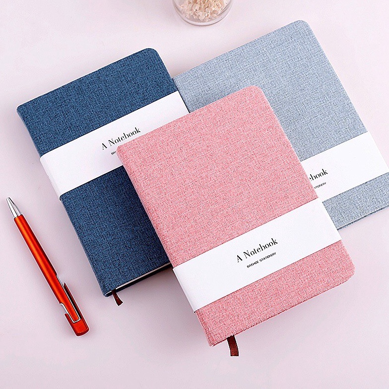 

TERBUKTI LITTLE O Canvas Cover Notebook buku catatan Buku Hardcover Notebook Aesthetic Notebook A5 A6