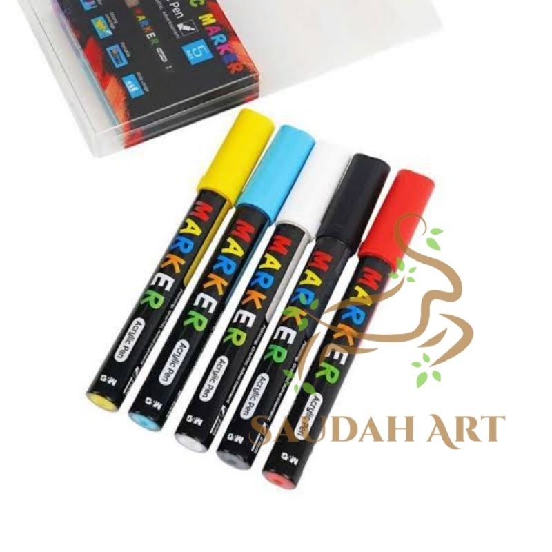 

M&G Acrylic Marker / Spidol Akrilik isi 5 warna /set
